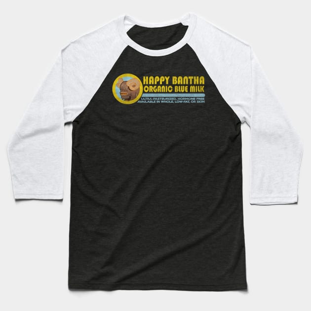 Happy Bantha Baseball T-Shirt by LaserBrainDesign